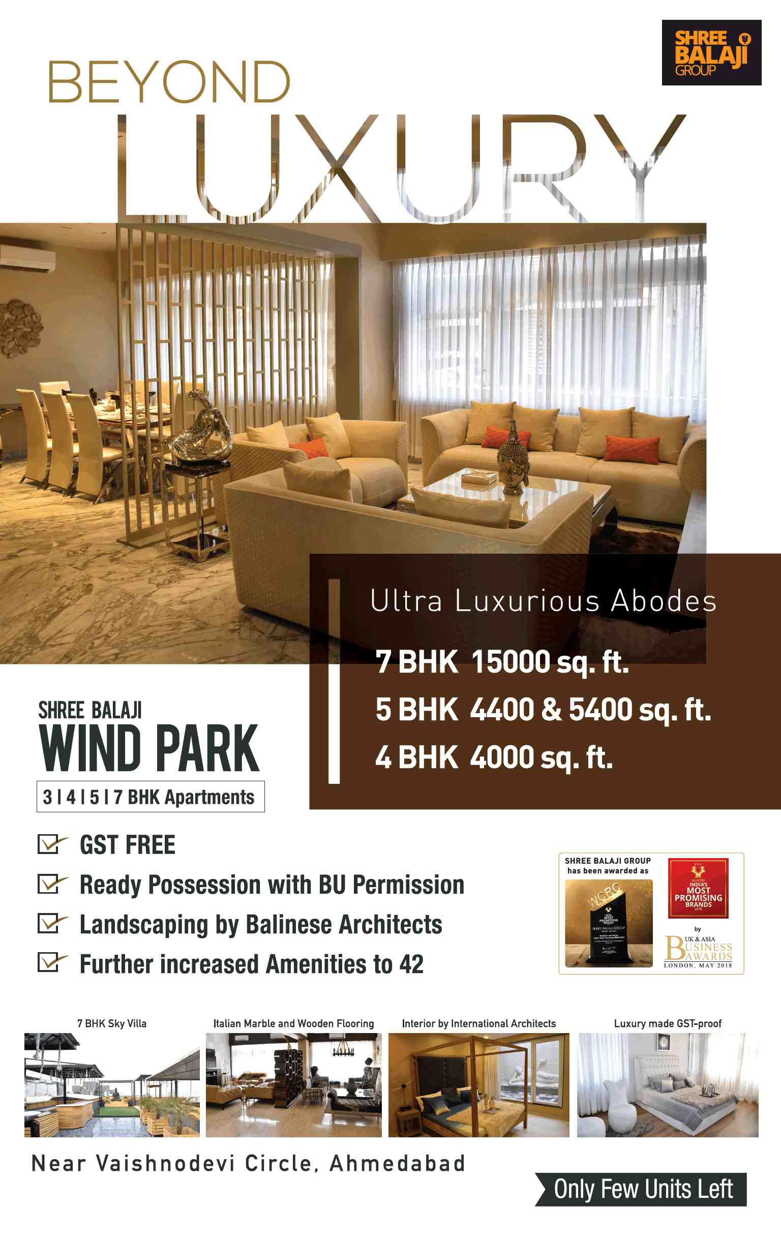 Book ultra luxurious abodes at Shree Balaji Wind Park in Ahmedabad Update
